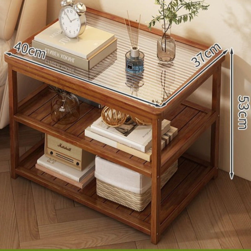 Mesa Lateral Moderna em Madeira – Organização e Estilo