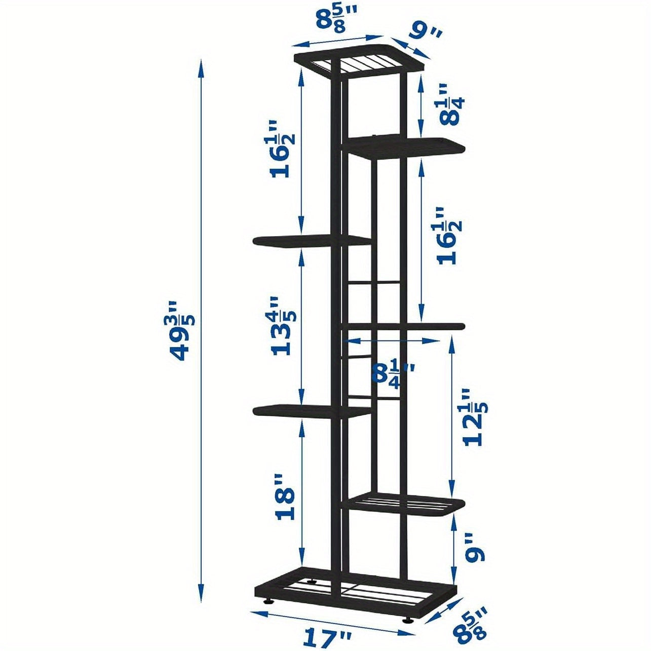 Suporte para Plantas 6 Camadas 7 Vasos Decoração de Natal Suporte para Plantas Interno e Externo Decorações de Casa de Natal, Suporte para Plantas em Camadas Expositor de Flores, Adequado para Varanda, Jardim, Sala de Estar, Varanda, Jardim, Árvore de Nat
