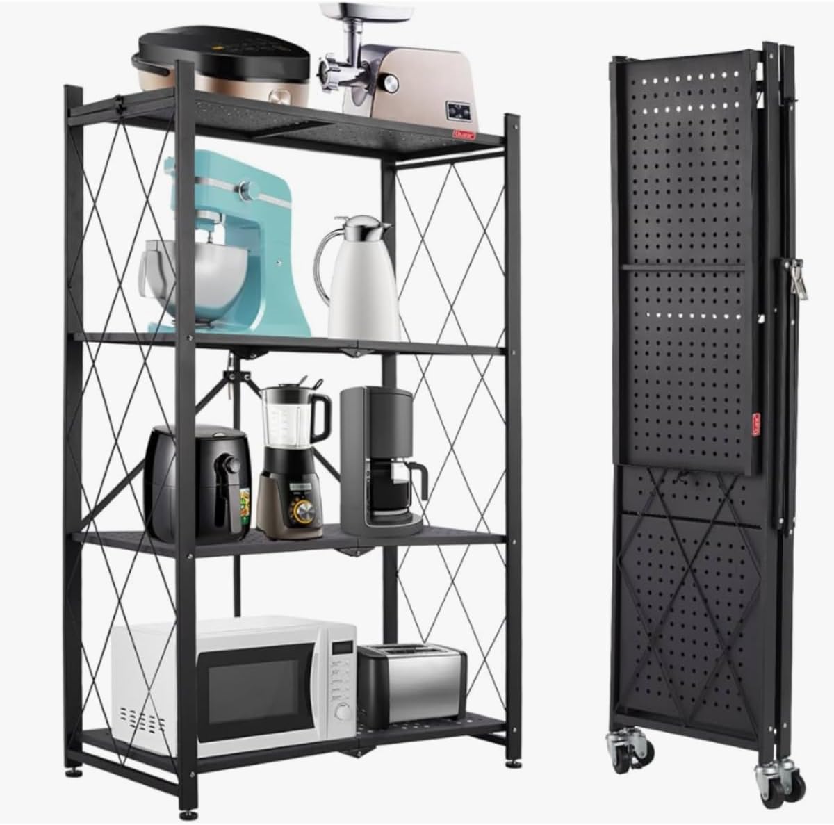 Estante de Aço Multiuso Dobrável – Organização com Estilo Industrial