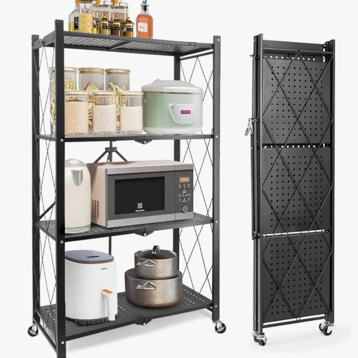 Estante de Aço Multiuso Dobrável – Organização com Estilo Industrial