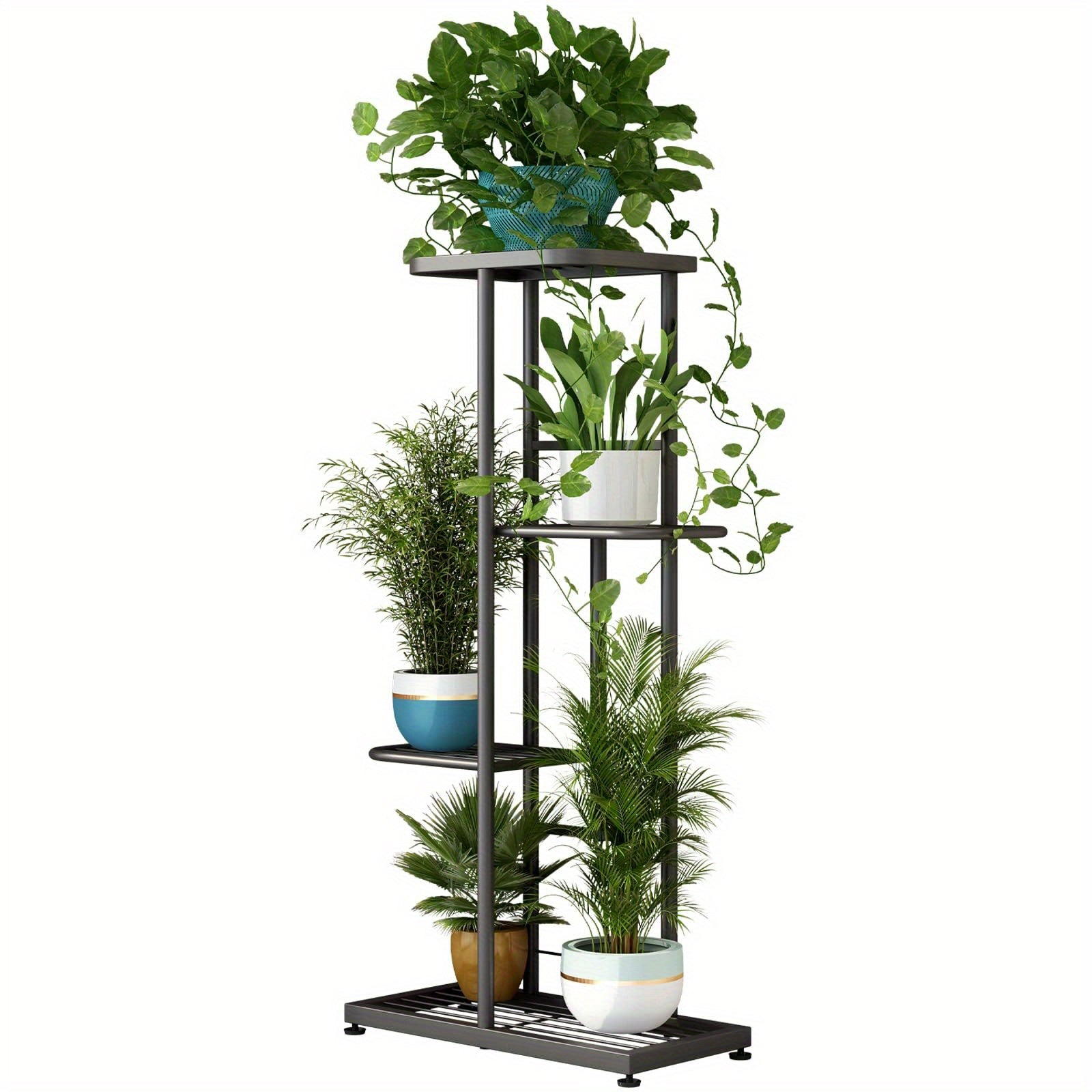 Suporte para Plantas 6 Camadas 7 Vasos Decoração de Natal Suporte para Plantas Interno e Externo Decorações de Casa de Natal, Suporte para Plantas em Camadas Expositor de Flores, Adequado para Varanda, Jardim, Sala de Estar, Varanda, Jardim, Árvore de Nat