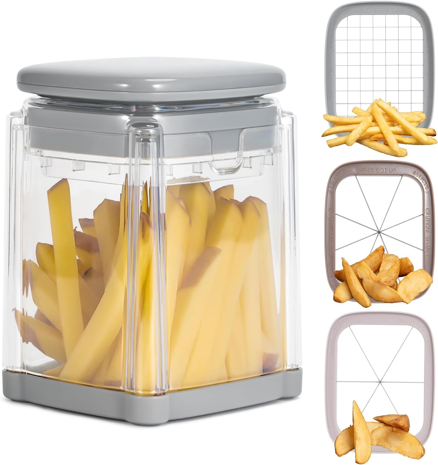 Cortador de batata frita 3 em 1