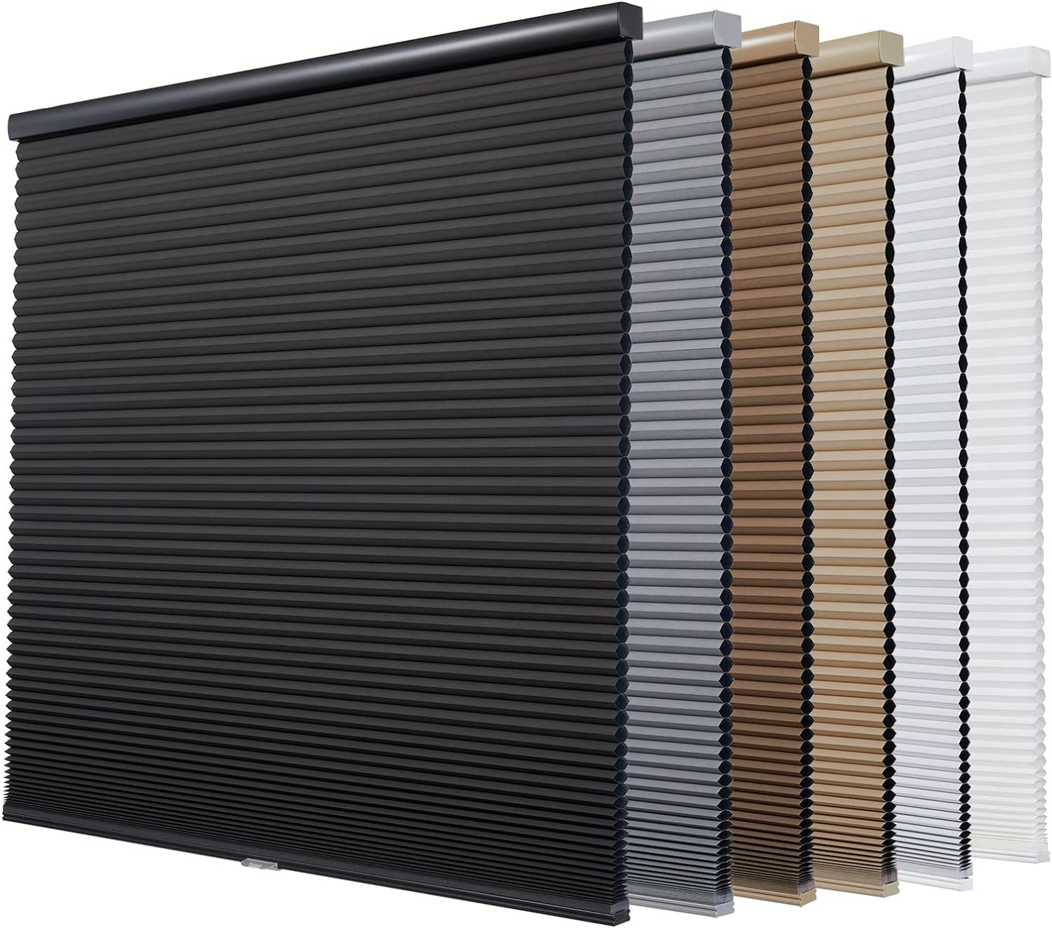 Persilux Custom Size Blackout Cordless Cellular Window Shades & Blinds, Honeycomb Blinds for Windows (Beige, 30" W x 72" H) Window Shades for Home, Room Darkening Cellular Blinds & Shades for Bedroom