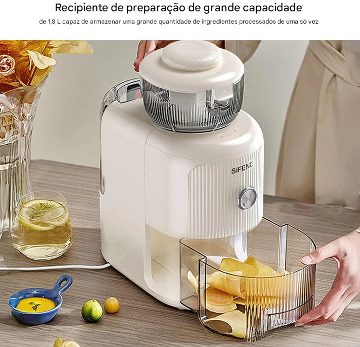 Ralador de Queijo Elétrico SIFENE e Fazedor de Salada