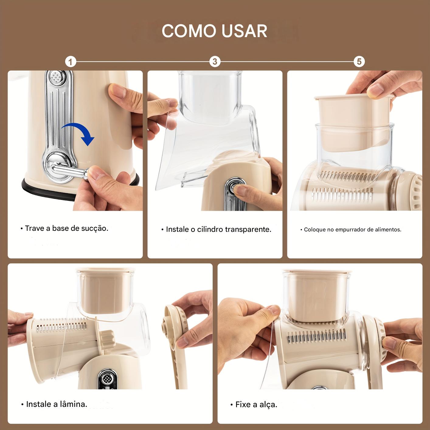 Raspador de Queijo Rotativo / SUSTEAS