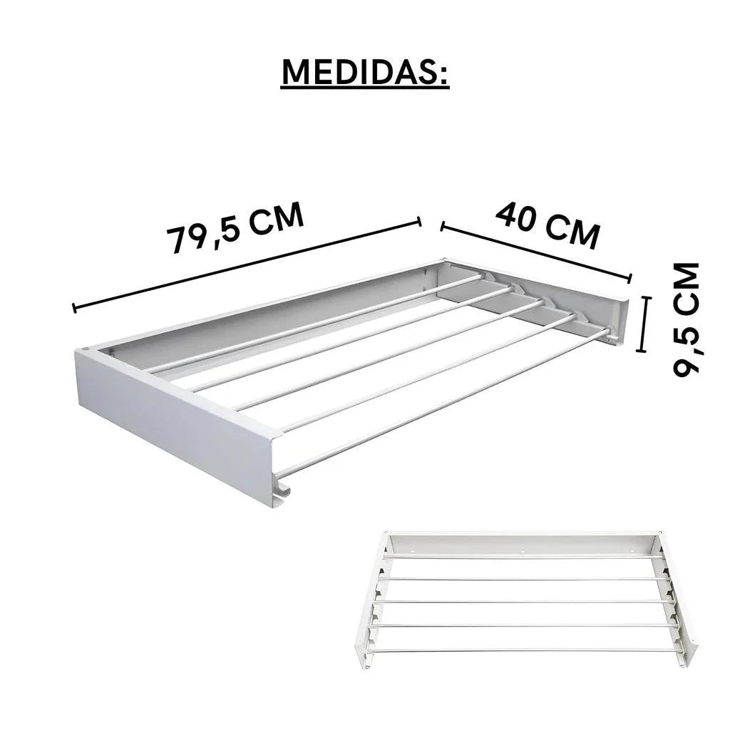 Varal Invisível Ratrátil + Brinde