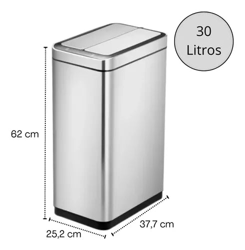 Lixeira Automática de 30 Litros – Tecnologia e Sofisticação para Seu Ambiente