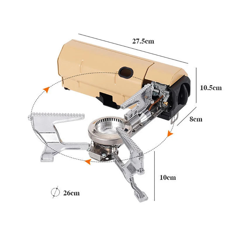 Fogão a Gás para Acampamento 2600W Portátil