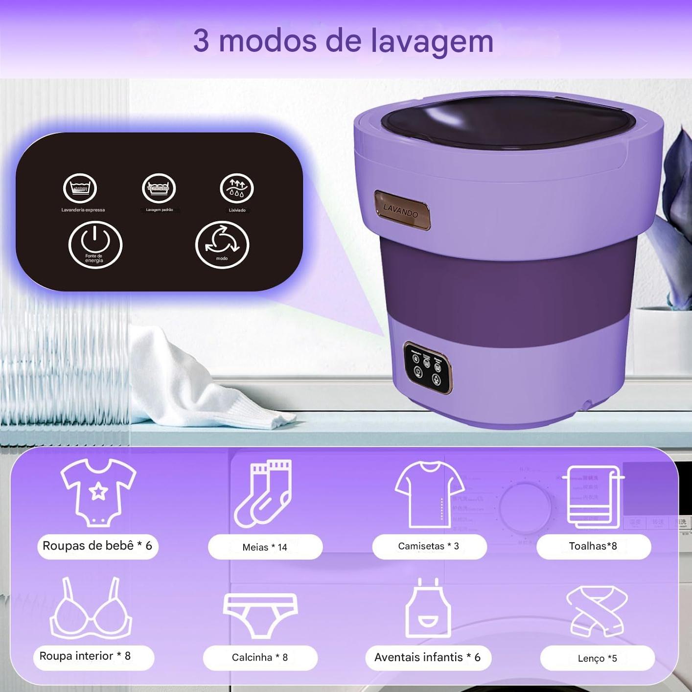 Máquina de Lavar Portátil