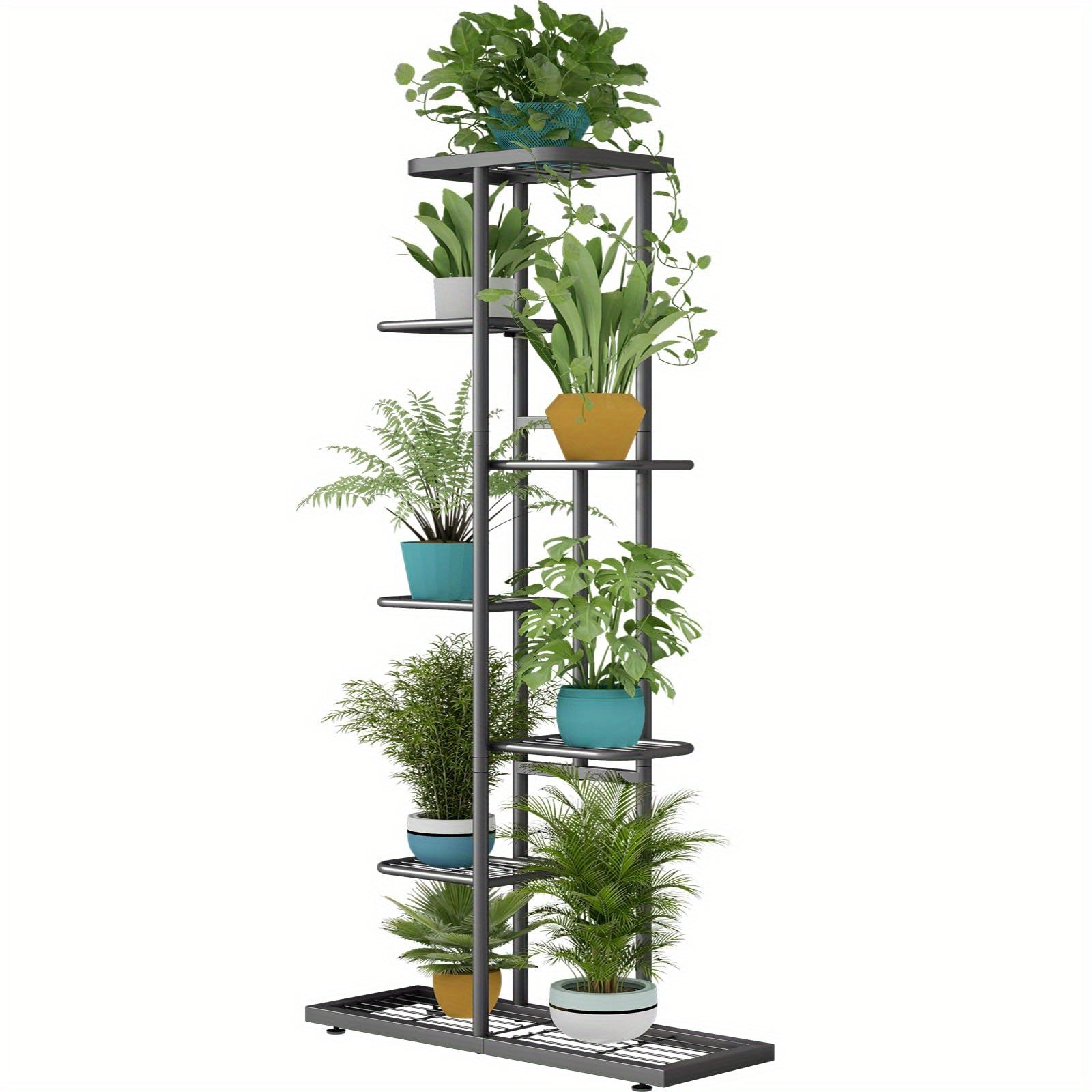 Suporte para Plantas 6 Camadas 7 Vasos Decoração de Natal Suporte para Plantas Interno e Externo Decorações de Casa de Natal, Suporte para Plantas em Camadas Expositor de Flores, Adequado para Varanda, Jardim, Sala de Estar, Varanda, Jardim, Árvore de Nat