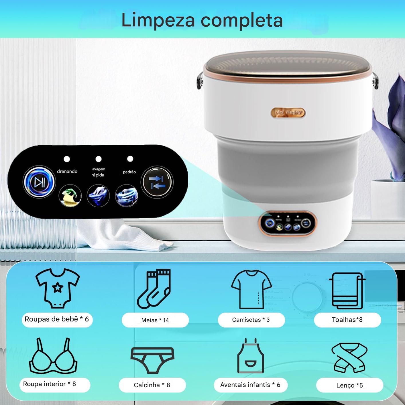 Máquina de Lavar Portátil