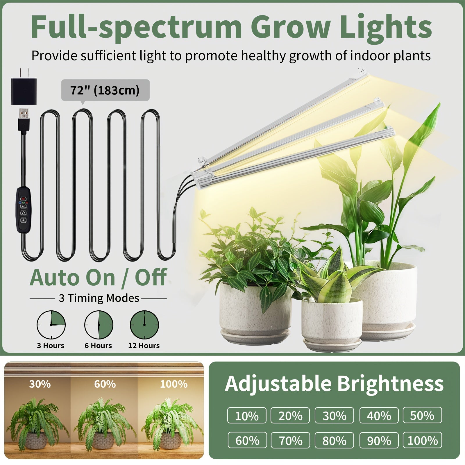 Suporte de Plantas Metálico de 8 Andares com Luz de Cultivo, Suporte Curvo de 65" de Altura para Exibição de Flores para Plantas de Interior, Decorações - Ideal para Sala de Estar, Varanda, Presente para Amantes de Plantas