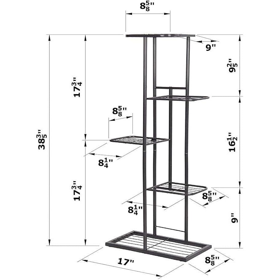 Suporte para Plantas 6 Camadas 7 Vasos Decoração de Natal Suporte para Plantas Interno e Externo Decorações de Casa de Natal, Suporte para Plantas em Camadas Expositor de Flores, Adequado para Varanda, Jardim, Sala de Estar, Varanda, Jardim, Árvore de Nat