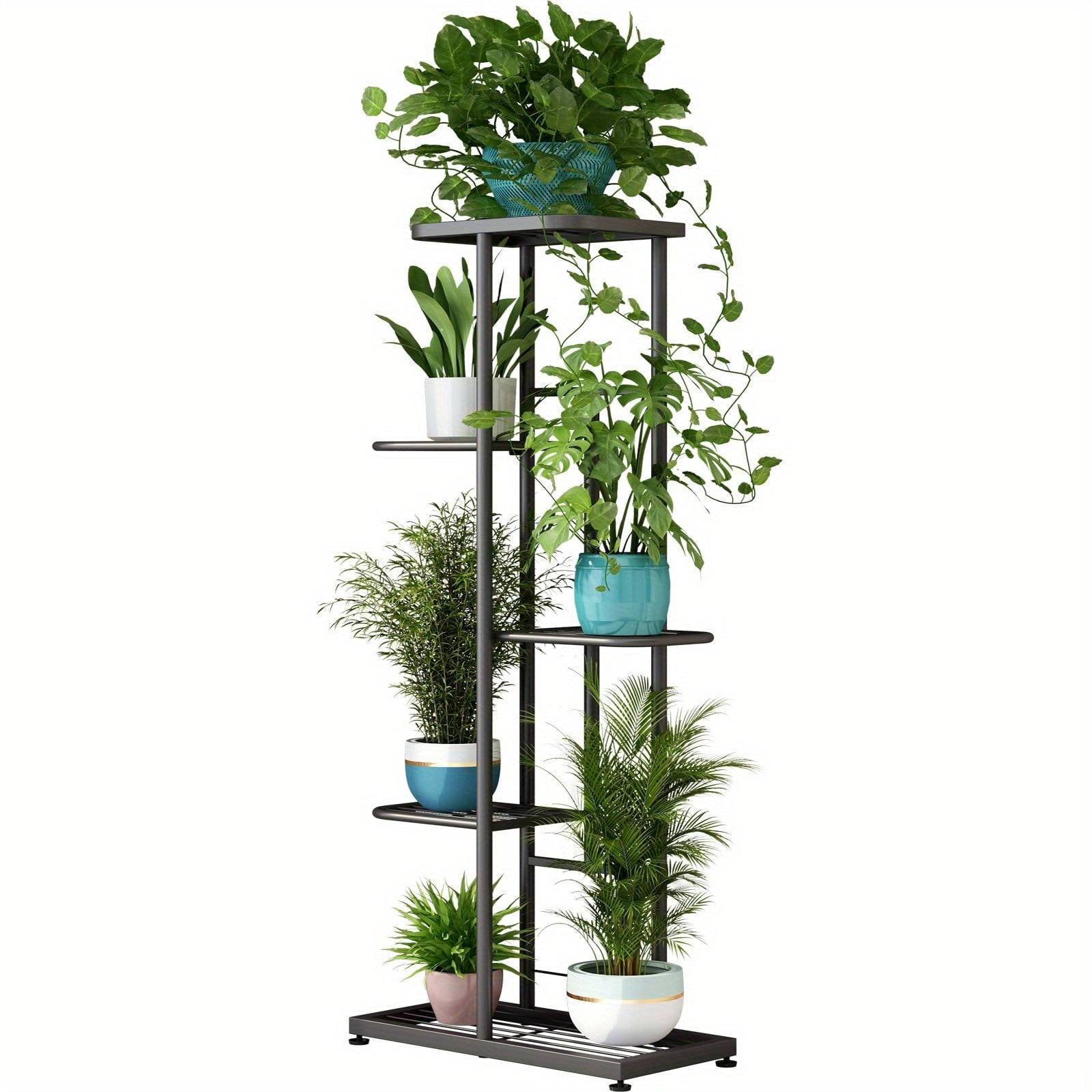 Suporte para Plantas 6 Camadas 7 Vasos Decoração de Natal Suporte para Plantas Interno e Externo Decorações de Casa de Natal, Suporte para Plantas em Camadas Expositor de Flores, Adequado para Varanda, Jardim, Sala de Estar, Varanda, Jardim, Árvore de Nat